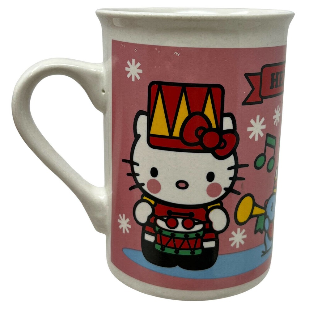2013 Sanrio Hello Kitty Nutcracker Christmas Presents Snowflakes Coffee Mug
